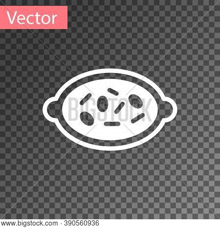 White Kheer In A Bowl Icon Isolated On Transparent Background. Traditional Indian Food. Vector