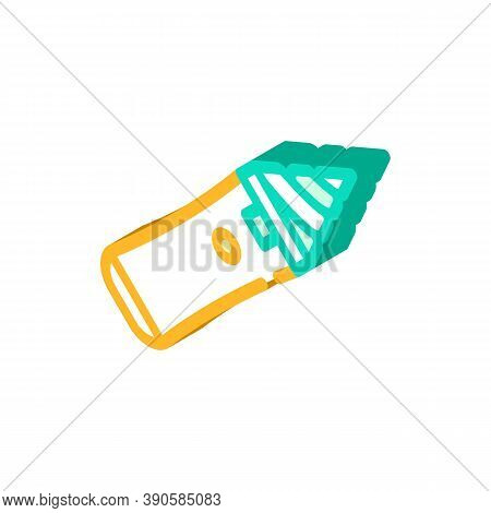 Device For Cleaning Ears Isometric Icon Vector Illustration