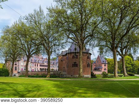 Ooidonk Castle in Belgium - architecture background