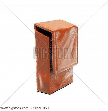 Blank White Waist Bag Mockup Lying, Top And Side View, 3d Rendering. Empty Adjust Purse With Zipper 