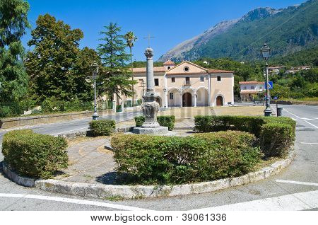 Kościół różaniec. Maratea. Basilicata. Włochy.