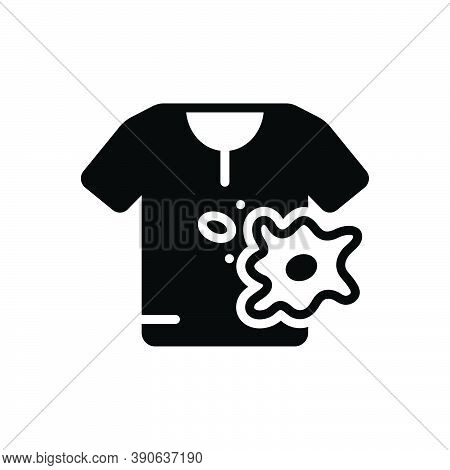 Black Solid Icon For Spot Stain Smear Blot Splotch  Cloth Ink Splatter Spatter Bespatter