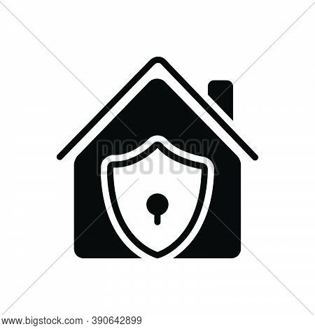 Black Solid Icon For Besides Furthermore Moreover Secure House