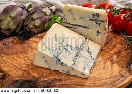 Cheese Collection, Italian Gorgonzola Cheese Made From Unskimmed Cow Milk In Piedmont And Lombardy
