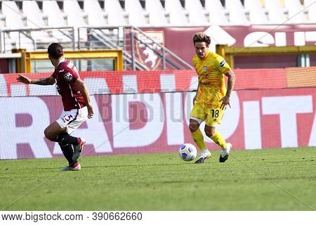 Torino, Italy. 18th October 2020. Nahitan Nandez Of Cagliari Calcio In Action   During The The Serie