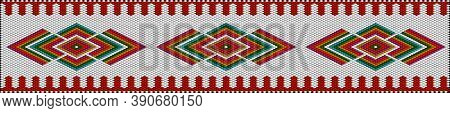A Traditional, Ethnic Ornament In Which Rich Colors Attract Luck And Wealth. The Ornament Looks Grea