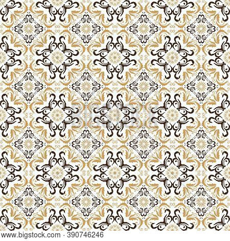 Modern Flower Motifs Design On Jepara Batik With Soft Mocca Color Concept.