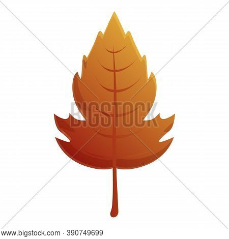 Viburnum Autumn Leaf Icon. Cartoon Of Viburnum Autumn Leaf Vector Icon For Web Design Isolated On Wh