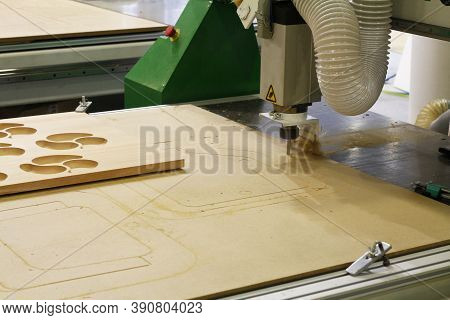 Cnc Milling Machine. Machine For High-quality Milling And Engraving Surfaces Of Parts. Milling And E