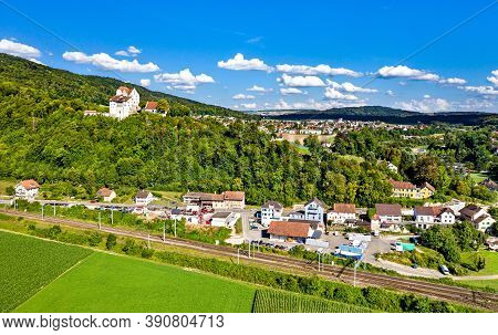 Aerial View Of Wildegg Castle In Aargau, Switzerland