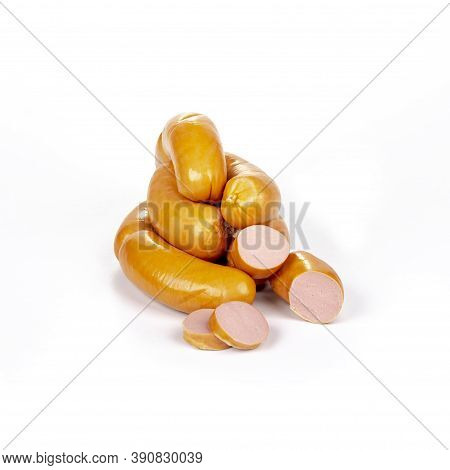 Shooting In The Studio. Meat Products, Semi-finished Products. Pork Sausages,