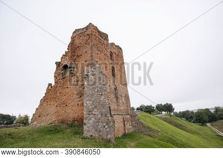 Ruins Of Novogrudok Castle, Belarus. A Unique Monument Of The Defensive Architecture Of The Middle A
