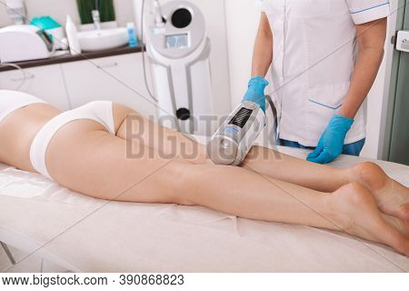 Cropped Shot Of A Beautician Doing Endospheres Massage On Her Female Client