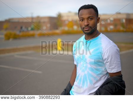 Tie And Die T-shirt White And Blue Splash Urban Style Young Man Fashion