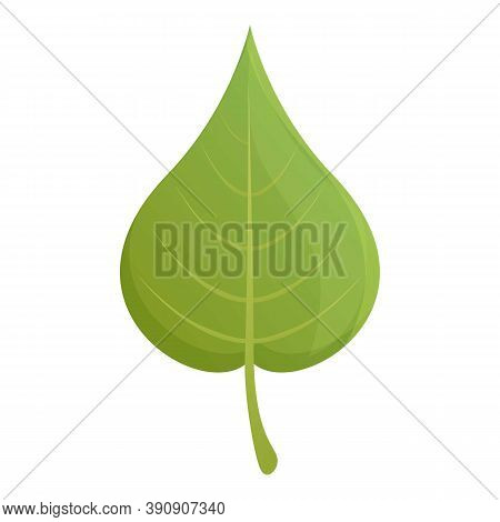 Poplar Autumn Leaf Icon. Cartoon Of Poplar Autumn Leaf Vector Icon For Web Design Isolated On White 