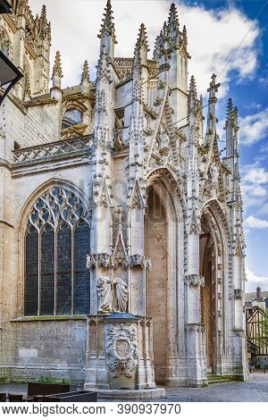 The Church Of Saint-maclou Is A Roman Catholic Church In Rouen, France. Portal
