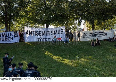 Demonstration In Theresienwiese, Munich, Germany On The 12.09.2020, Protest Against Corona Regulatio