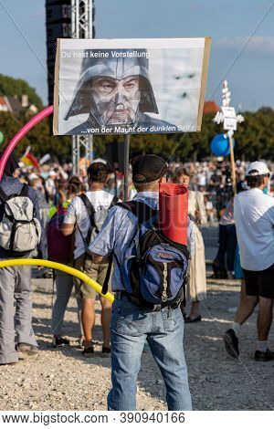 Demonstration In Theresienwiese, Munich, Germany On The 12.09.2020, Protest Against Corona Regulatio