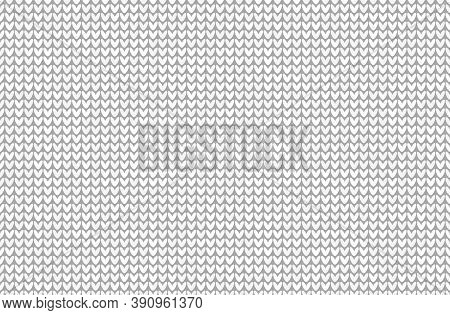 Knit Fabric Texture. Knitting Seamless Pattern. Vector Wool Sweater. Winter Repeat Background