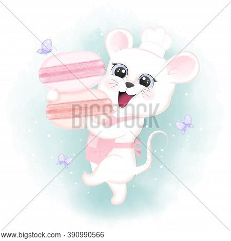 Baby Mouse Macarons Vector Photo Free Trial Bigstock