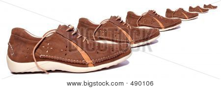 Funy Shoes.isolated på hvid