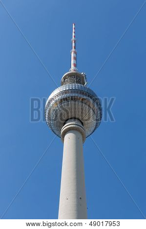 Television Tower Located At Alexanderplatz In Berlin, Germany