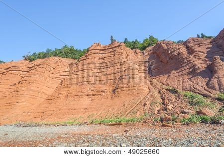 Red Rocks Of The Blomidon Cliffs