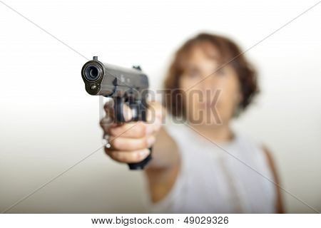 daughter and her weapon