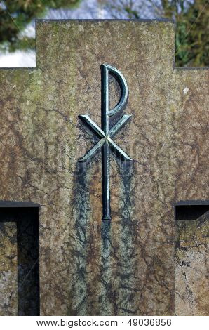 Tombstone On Cemetary