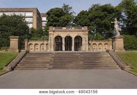 victorian pavilion and steps