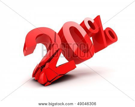 ส่วนลด 20 เปอร์เซ็นต์ถูกทำลายในช่วงฤดูใบไม้ร่วง