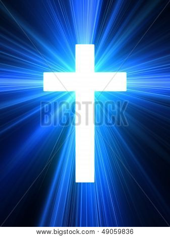 Burning blue cross.
