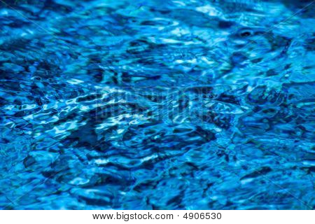 Água azul piscina