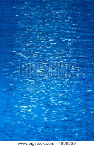 Água azul piscina