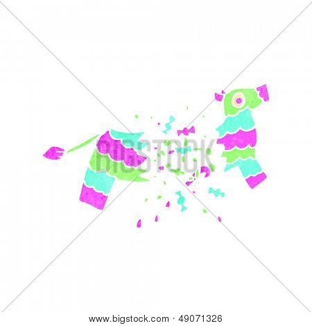 pinata cartoon retrò