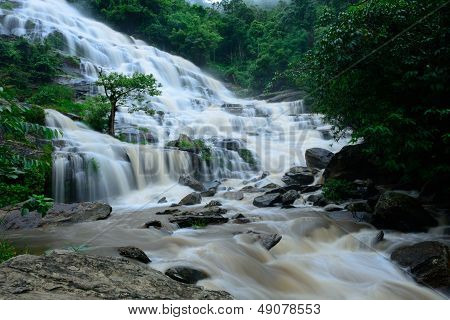 Mae Ya Waterfall Is Bigest Waterfal In Chiang Mai