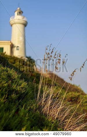 Capo Circeo fyrtårn i Italien