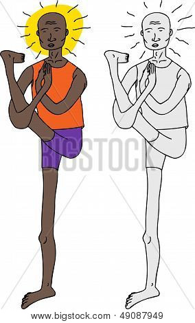 Man In Yoga Pose