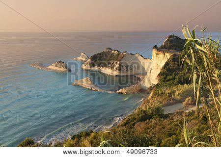 Cape Drastis at Corfu islandin Greece