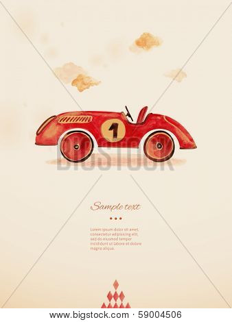 Toy car. Eps 10