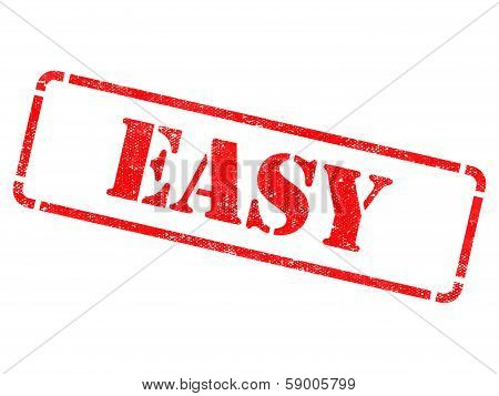 Easy inscription on Red Rubber Stamp.