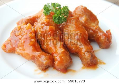 chicken thigh admixed sweet  Asian sauce