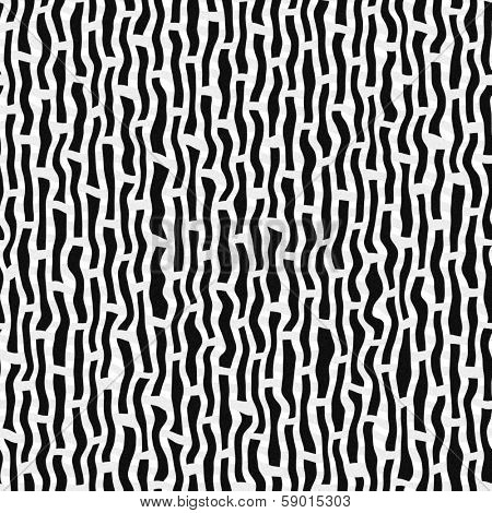 Seamless black and white vivid pattern background