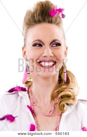 Model Smiling