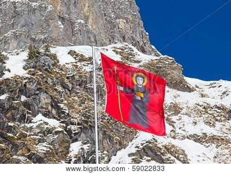 Winter in the swiss alps (Braunwald, Glarus, Switzerland)