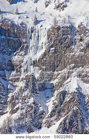 Winter in the swiss alps (Braunwald, Glarus, Switzerland)