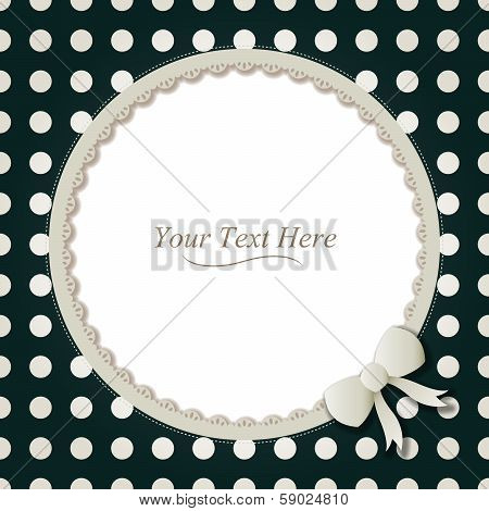 Round Polka Dot Frame