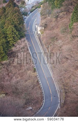 View To The Road From The Top