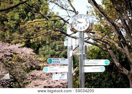 Clock In Japan Park