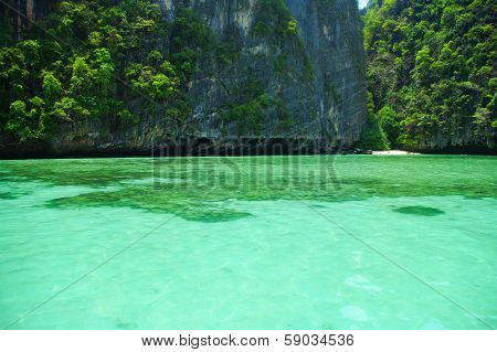 Beautiful Blue Sea From South Thailand, Asia